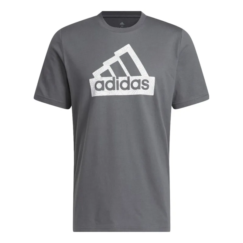 adidas City Escape Graphic Tee 'Grey' H49666 sold by KicksCrew