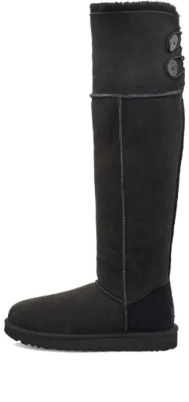 (WMNS) UGG Over The Knee Bailey Button Boots 'Black' 1007536-BLK sold by KicksCrew