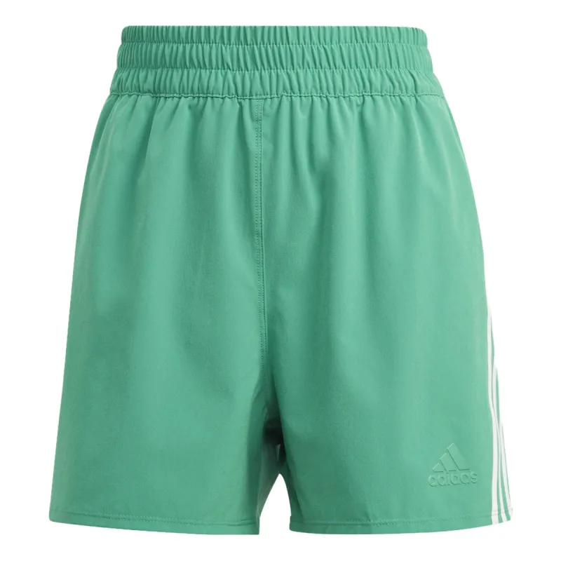 (WMNS) adidas Essentials 3-stripes Shorts 'Green' HS2363 sold by KicksCrew