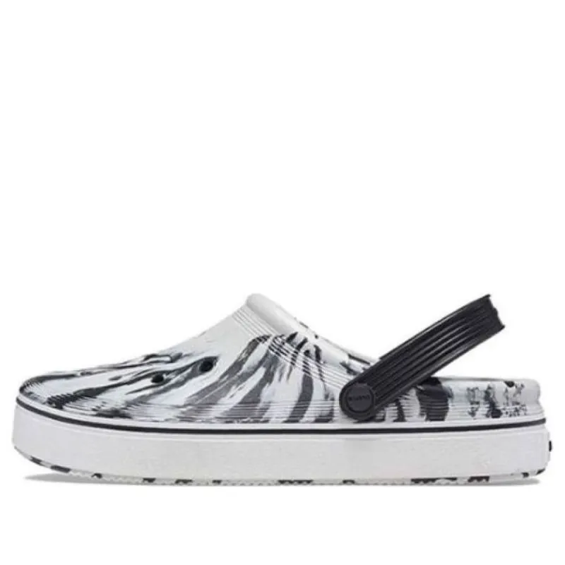 Crocs Off Court Clogs 'Marble White Black' 208601-066 sold by KicksCrew
