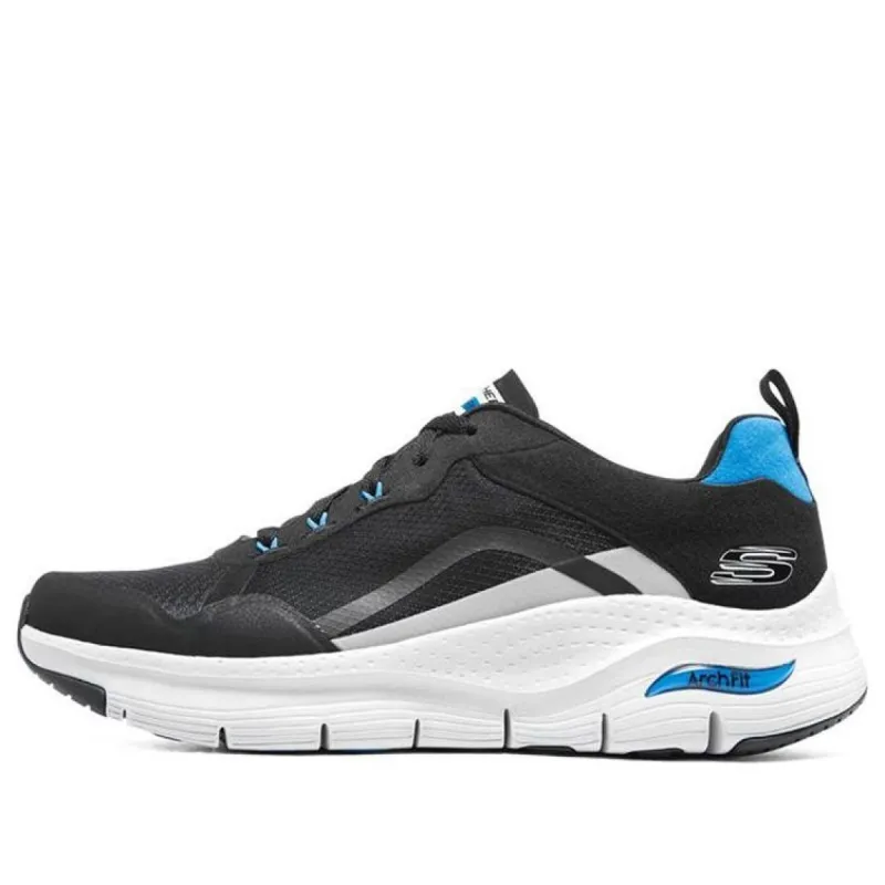 Skechers Arch Fit Shoes 'Black White Blue' 894137-BKBL sold by KicksCrew