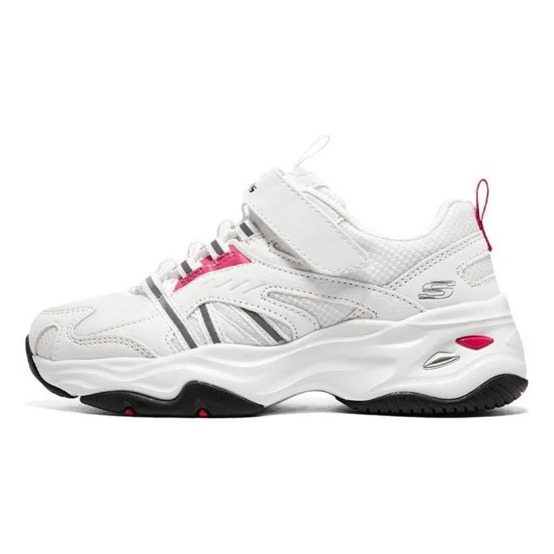 (GS) Skechers D'lites 4.0 'White Red Black' 302586L-WBK sold by KicksCrew