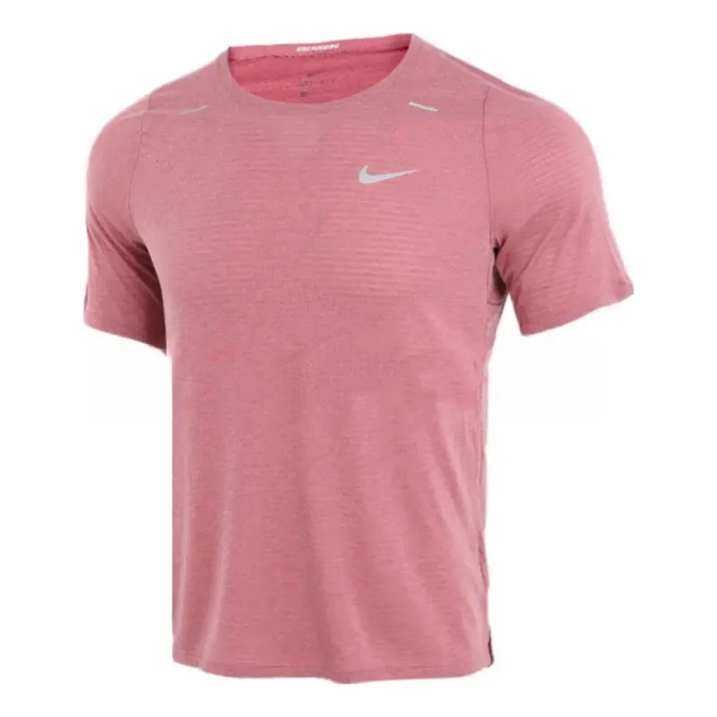 Nike Dri-FIT UV Miler Short-Sleeve Running Shirt 'Pink' DD1535-614 sold by KicksCrew