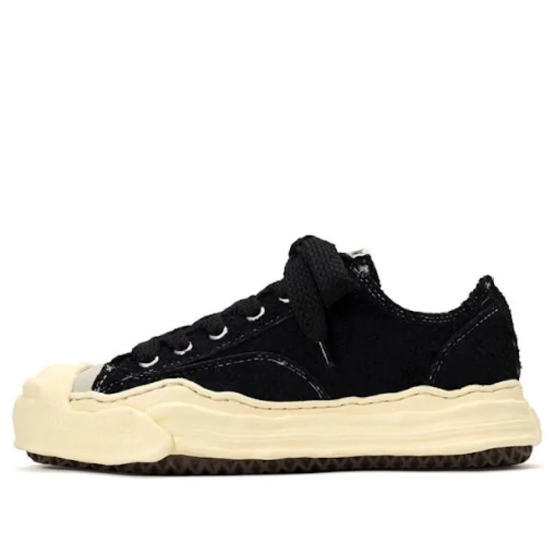 Maison MIHARA YASUHIRO Hank Low Original Sole Broken Suede 'Black' A09FW724-BLK sold by KicksCrew