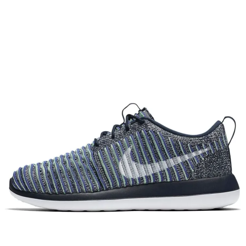 (WMNS) Nike Roshe Two Flyknit 'Collge Navy White-Binary Blue' 844929-401 sold by KicksCrew