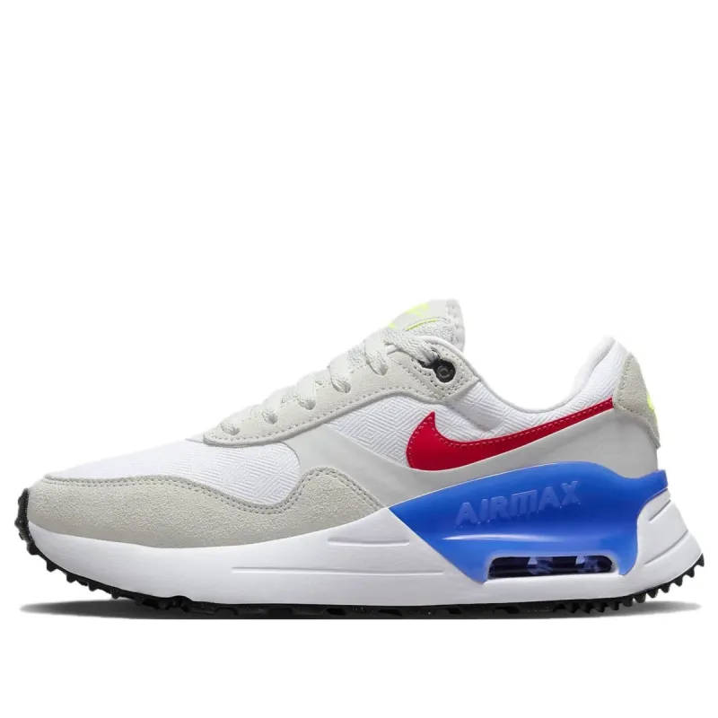 (WMNS) Nike Air Max SYSTM 'White Dust Blue Red' DZ1637-100 sold by KicksCrew