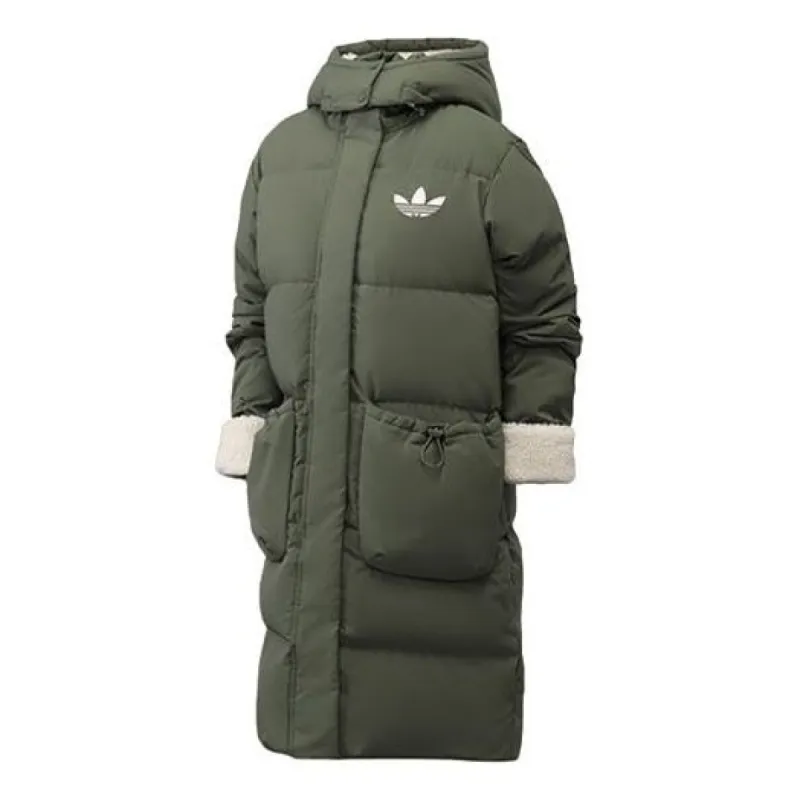 (WMNS) adidas originals Long Sherpa 'Kahki' GL6409 sold by KicksCrew