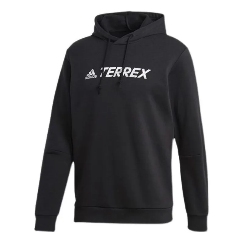 adidas Terrex Graphic Logo Hoodie 'Black' GL6107 sold by KicksCrew