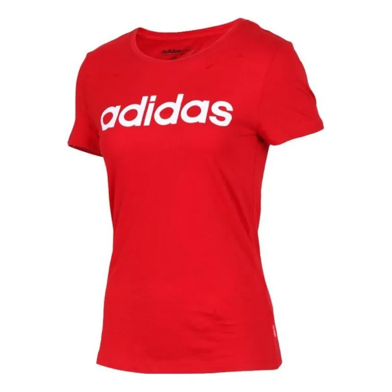 (WMNS) adidas neo T-shirt 'Red' DZ7677 sold by KicksCrew