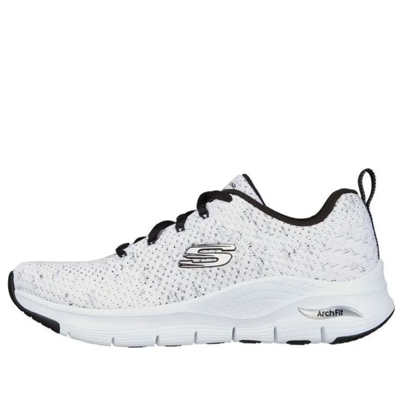 (WMNS) Skechers Arch Fit 'Glee For All - White Black' 149713-WBK sold by KicksCrew
