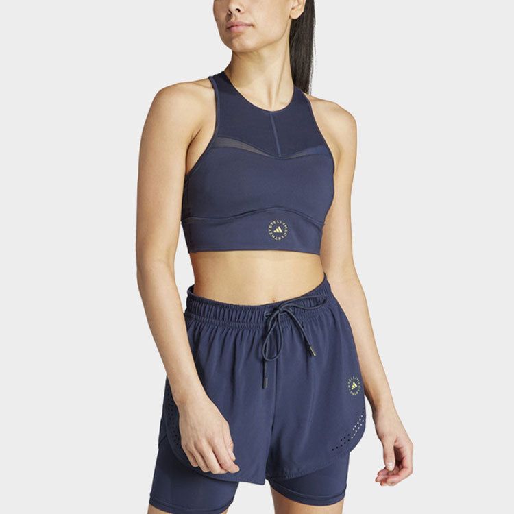 (WMNS) adidas By Stella Mccartney Truepurpose Recycled-jersey Sports Bra 'Navy Blue' IB5531 sold by KicksCrew product image thumbnail 2