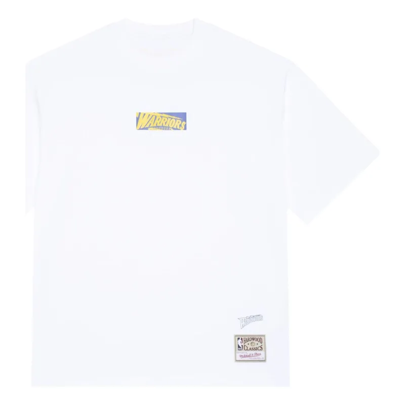 Mitchell & Ness x NBA Golden State Warriors T-Shirt 'White' MNJYSST23023BOX-WHITE sold by KicksCrew
