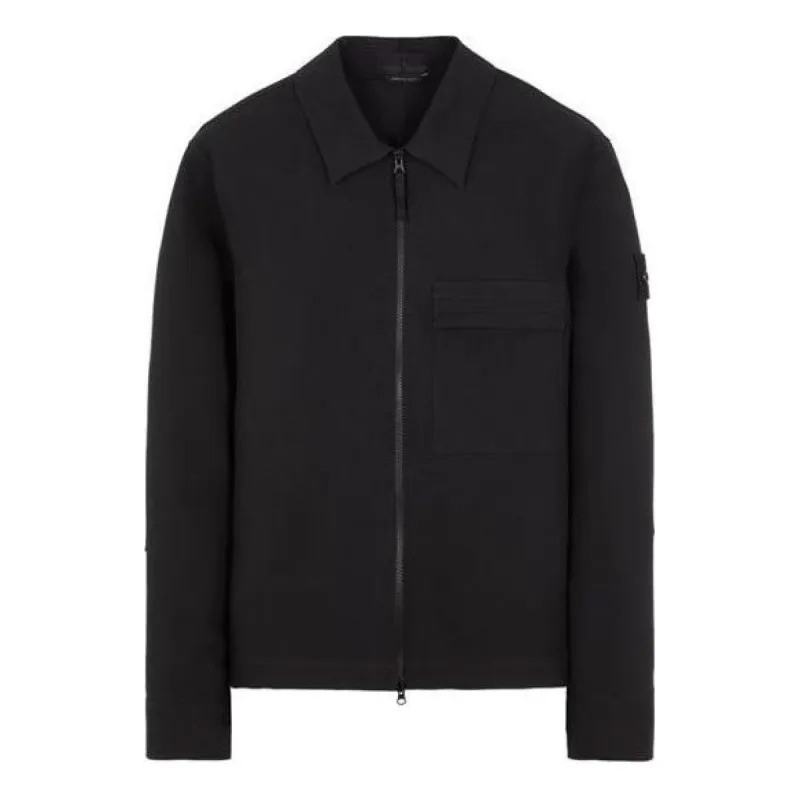 STONE ISLAND Spread Collar Jacket 'Black' 7915115F2-V0029 sold by KicksCrew