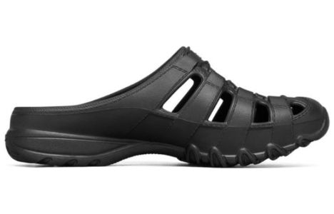 (WMNS) Skechers Speedsters-Meander Sandal 'Pure Black' 111202-BBK sold by KicksCrew