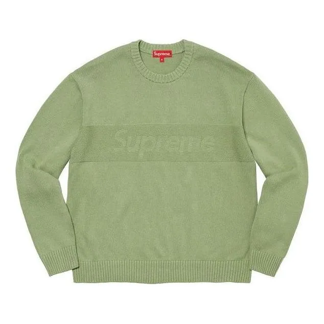 Supreme Tonal Paneled Sweater 'Green' SUP-SS22-268 sold by KicksCrew