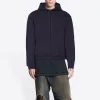 Balenciaga Balenciaga Tab Worn-Out Zip-Up Hoodie 'Black' 697949TMVC21151 sold by KicksCrew