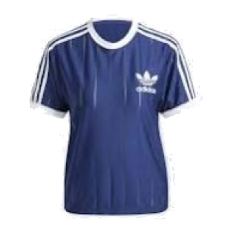 ★★Adairs★★ 3S Pinstripe Tee Blue IY7233 CLOTHING - Adicolor 3-Stripes Pinstripe Tee - Blue | adidas Oman