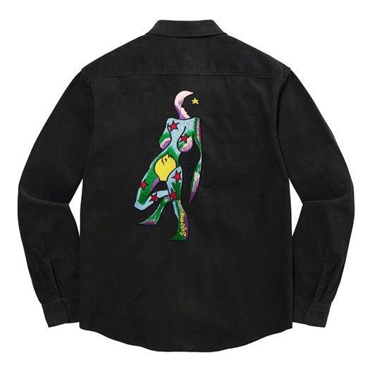 Supreme Gonz Corduroy Work Shirt 'Black Red Yellow' SUP-FW21-221 sold by KicksCrew product image thumbnail 2