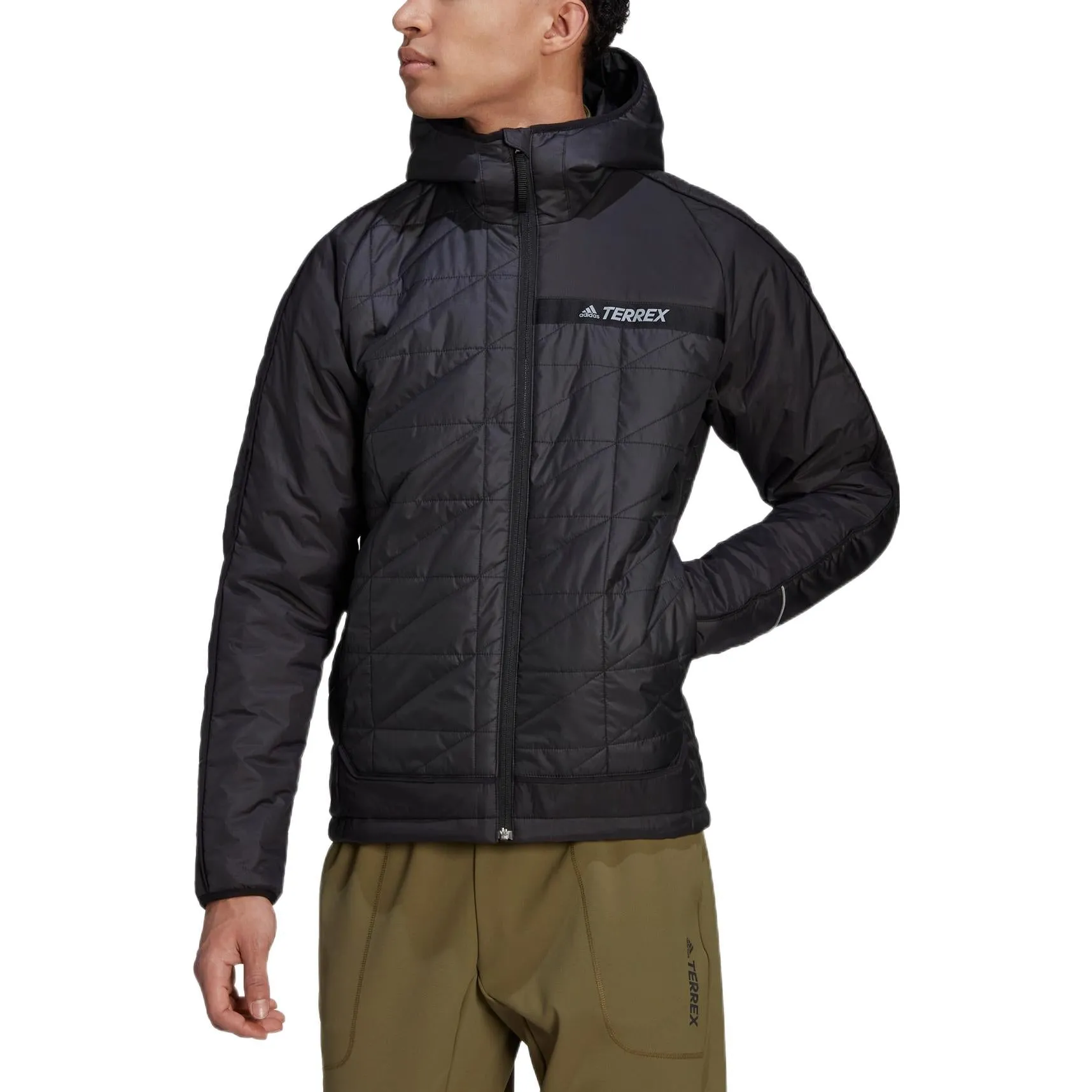 adidas Terrex Multi Insulated Hooded Jacket 'Black' HF0834 sold by KicksCrew product image thumbnail 2