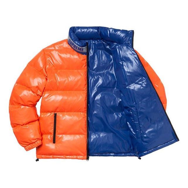 Supreme Shiny Reversible Puffy Jacket 'Blue Orange' SUP-SS20-165 sold by KicksCrew product image thumbnail 4
