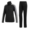 (WMNS) adidas Back to Basics Training Track Suit 'Black' BK4674 sold by KicksCrew