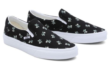 (WMNS) Vans Classics Slip-On Floral 'Black White' VN000BVZBLA sold by KicksCrew