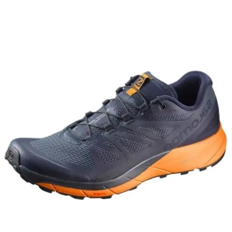 SALOMON Sense Ride Trail Running Shoes 'Navy Blazer Bright Marigold Ombre Blue' L39474300 sold by KicksCrew