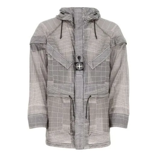 STONE ISLAND Waffen Reflective Windbreaker 'Grey' 741542999-V0063 sold by KicksCrew