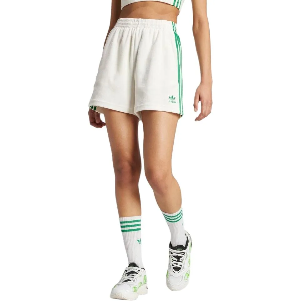(WMNS) adidas Originals Resort Shorts 'White Green' JH0617 sold by KicksCrew product image thumbnail 2