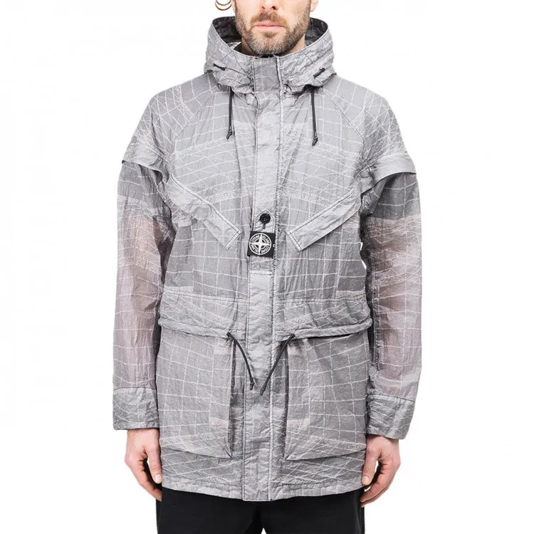 STONE ISLAND Waffen Reflective Windbreaker 'Grey' 741542999-V0063 sold by KicksCrew product image thumbnail 3