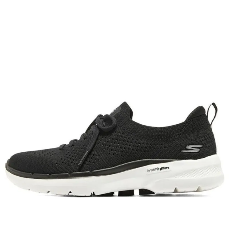 (WMNS) Skechers Go Walk 6 'Black White' 894117-BLK sold by KicksCrew