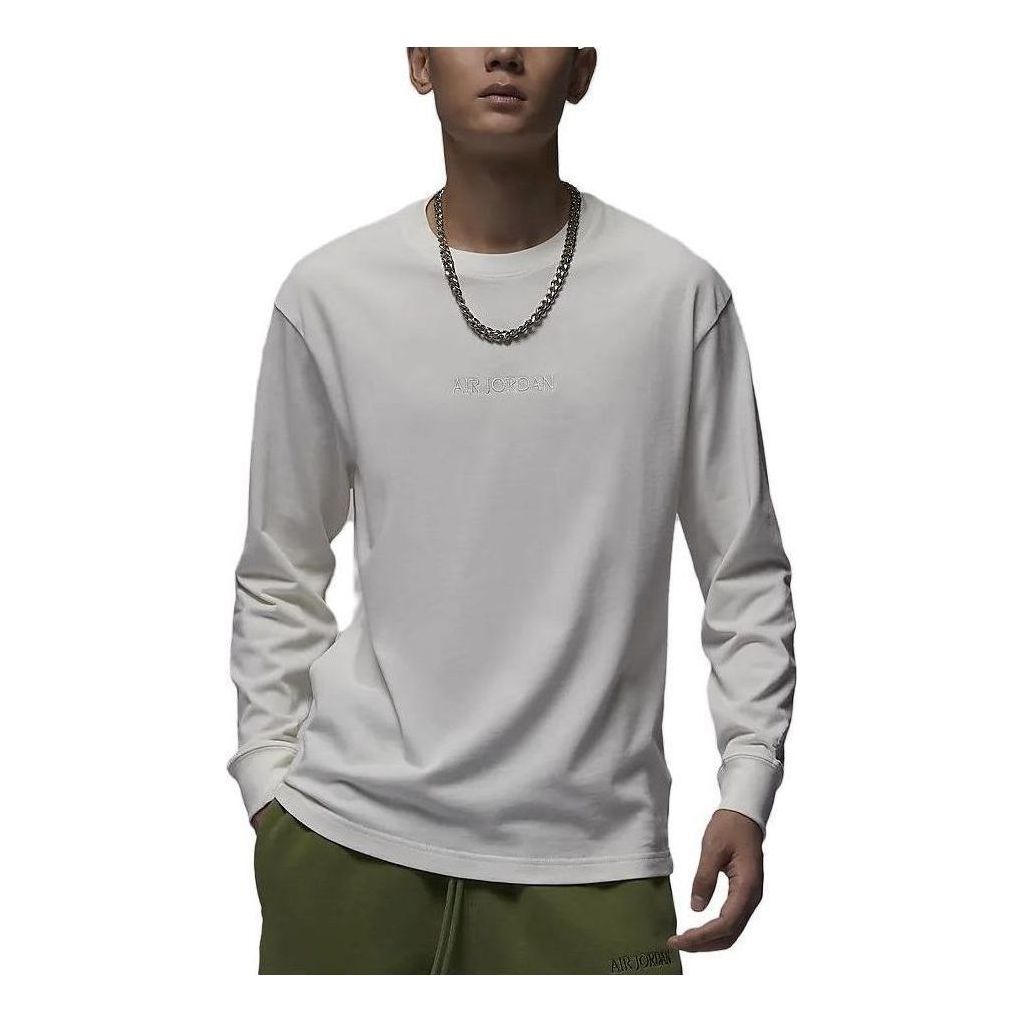 Air Jordan Wordmark Long Sleeve T-Shirt 'White' FJ0703-133 sold by KicksCrew