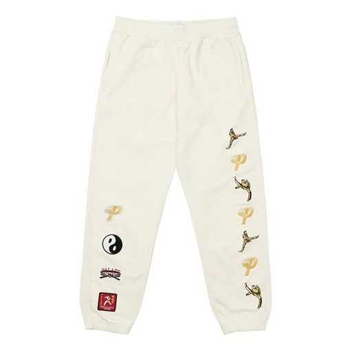 Palace High Kick Joggers Off White FW21 Sweatpants 'White' P20CS066 sold by KicksCrew