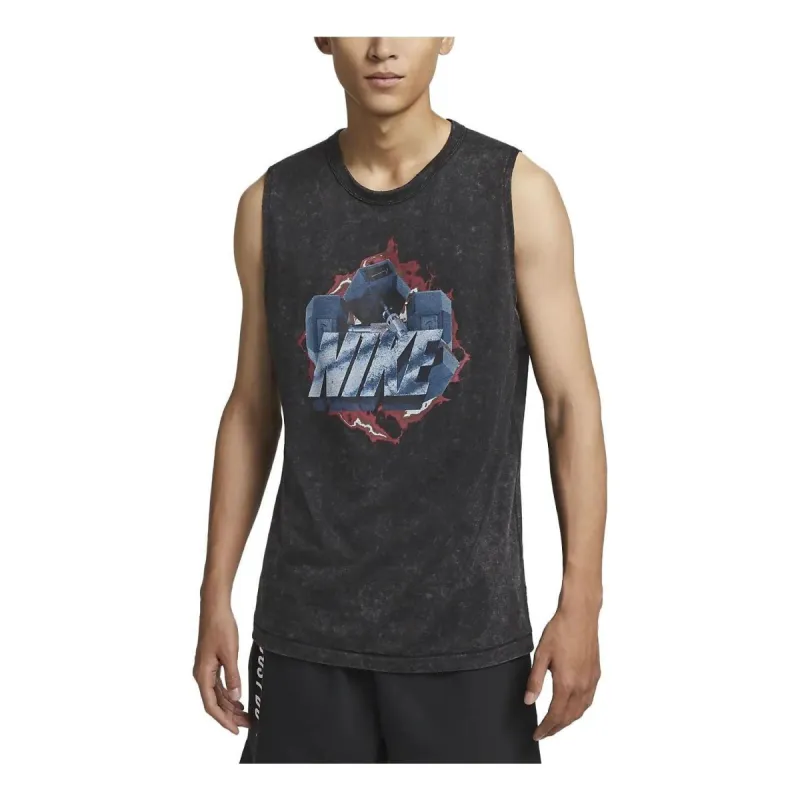 Nike Dri-FIT Training Gym Tank Top 'Black' DX0909-010 sold by KicksCrew