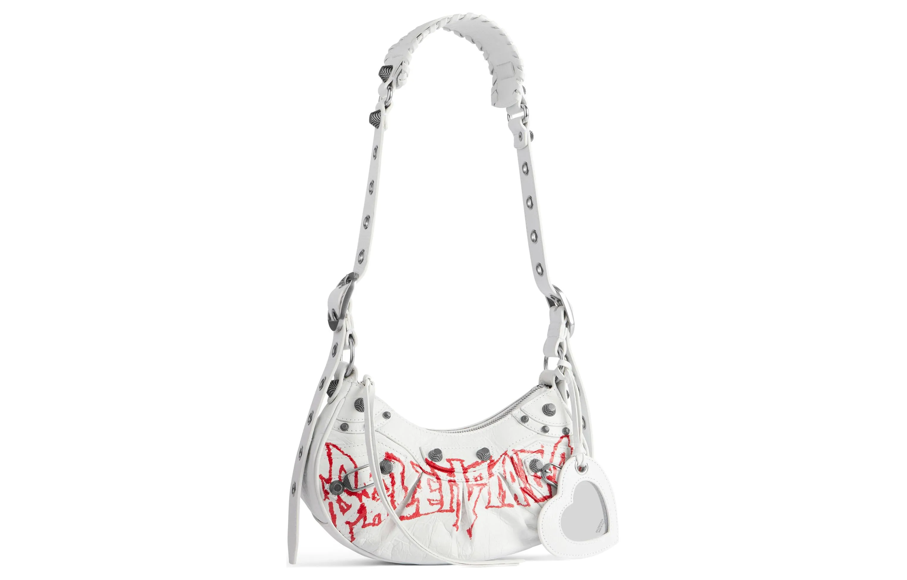 (WMNS) Balenciaga Le Cagole Xs Shoulder Bag Diy Metal 'White' 6713092AAXE9066 sold by KicksCrew product image thumbnail 2