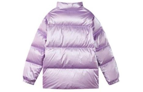 (GS) Skechers Logo Printed Down Jacket 'Purple' P422G049 sold by KicksCrew