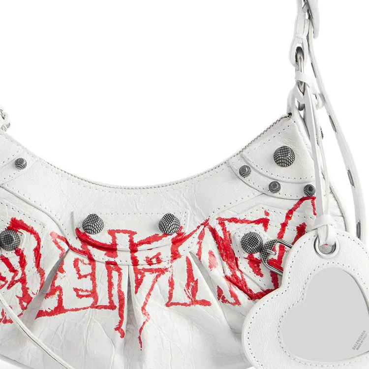 (WMNS) Balenciaga Le Cagole Xs Shoulder Bag Diy Metal 'White' 6713092AAXE9066 sold by KicksCrew product image thumbnail 5