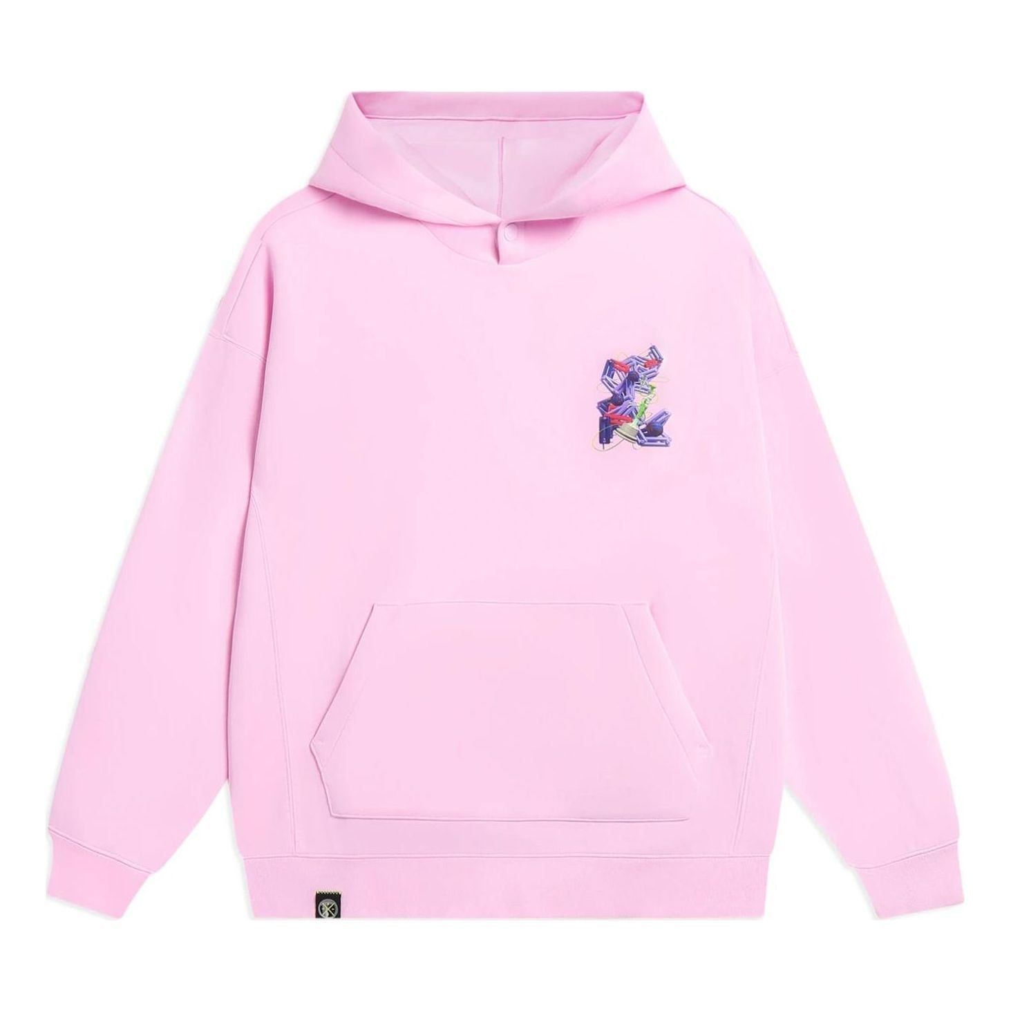 Li-Ning Way Of Wade Art Graphic Hoodie 'Pink' AWDSE73-4 sold by KicksCrew