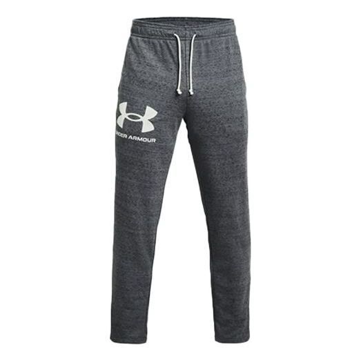 Under Armour Rival Terry Logo Fleece Sweatpants 'Pitch Grey' 1361644-012 sold by KicksCrew