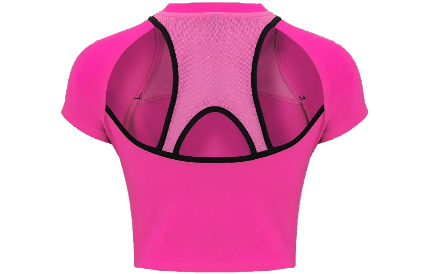 (WMNS) Under Armour Run Anywhere Crop T-shirt 'Neon Pink' 1376816-652 sold by KicksCrew product image thumbnail 2