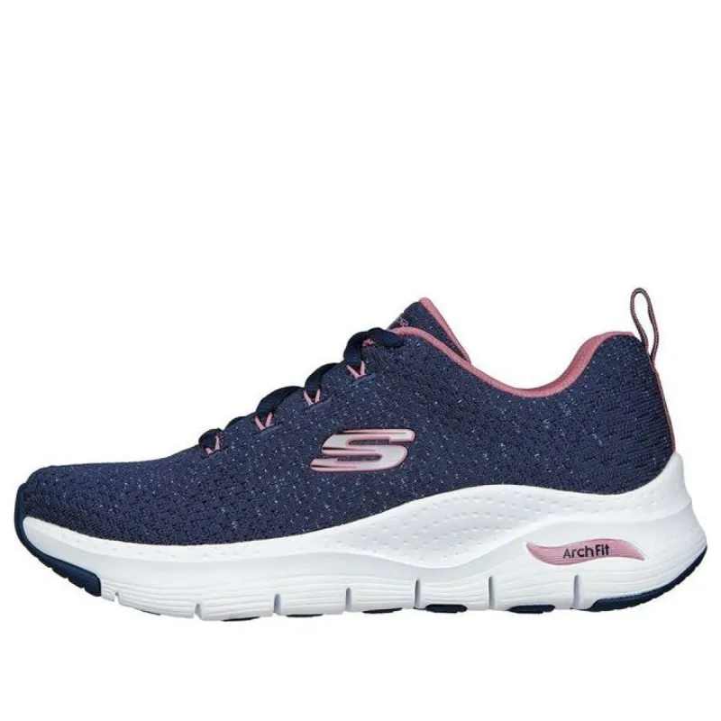 (WMNS) Skechers Arch Fit 'Glee For All - Navy Pink' 149713-NVPK sold by KicksCrew