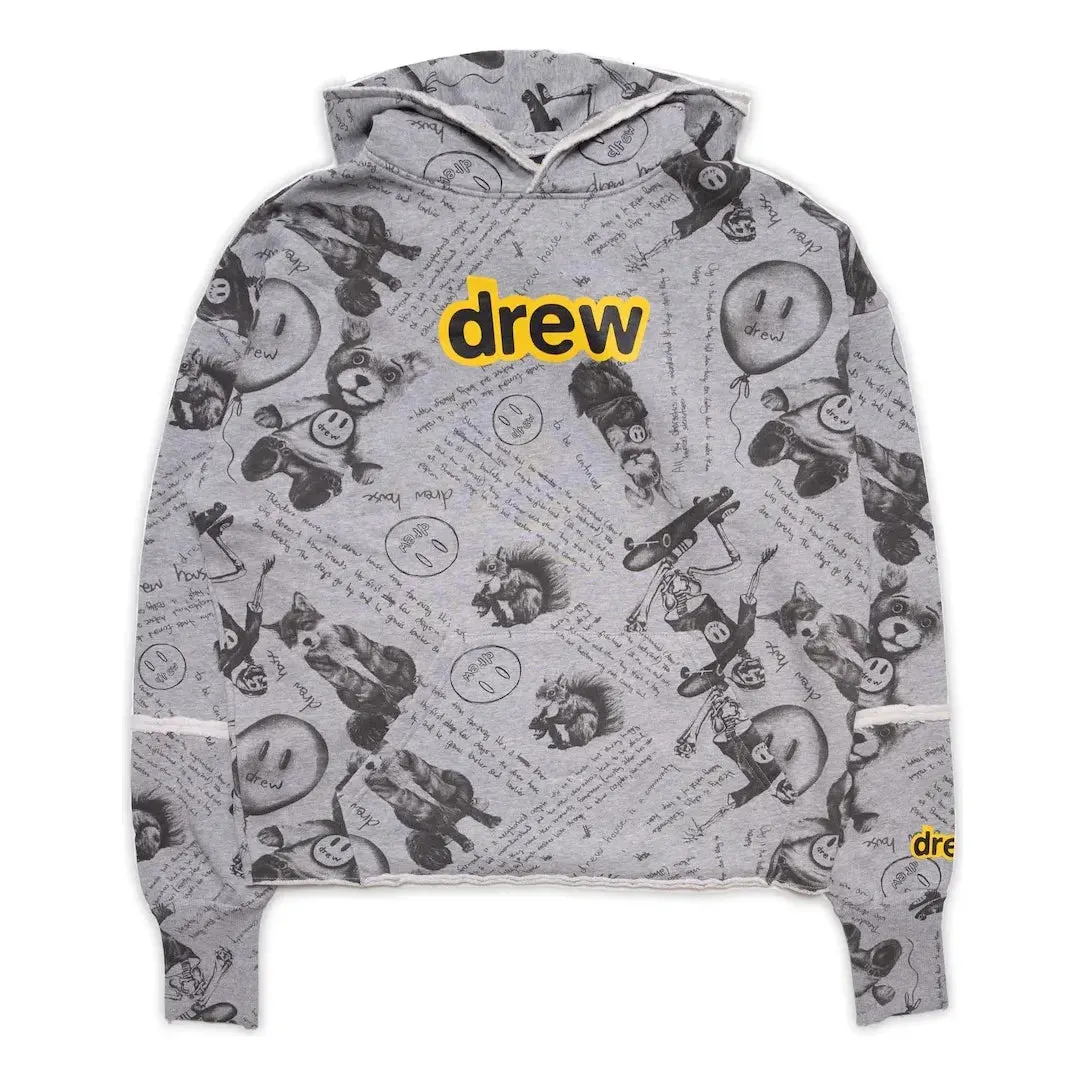 Drew House Secret Deconstructed Hoodie 'Idears heather Grey' DR-FW21-107 sold by KicksCrew
