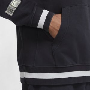 Nike Sportswear Club Fleece Pullover Hoodie 'Black White' DC3546-010 sold by KicksCrew