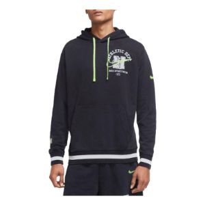 Nike Sportswear Club Fleece Pullover Hoodie 'Black White' DC3546-010 sold by KicksCrew