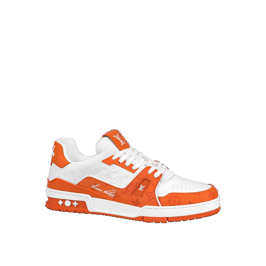 LOUIS VUITTON LV Trainers 'White Orange' 1ABOIS sold by KicksCrew product image thumbnail 2