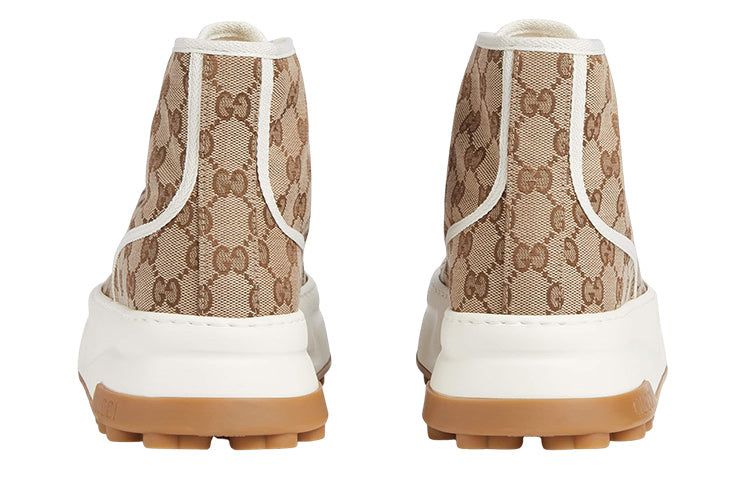 GUCCI Tennis 1977 High-Top Sneakers 'Tan White' 745999-20Q20-9745 sold by KicksCrew product image thumbnail 4