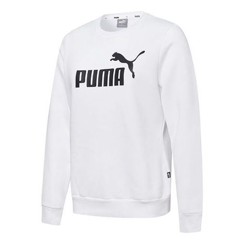 (WMNS) Puma Essential Logo Fleece Crew Neck Sweater 'White' 847678-02 sold by KicksCrew