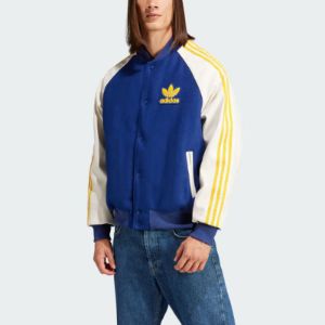 Adidas Originals SST Bomber Jacket 'Blue White' IL2574 sold by KicksCrew