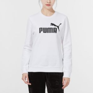 (WMNS) Puma Essential Logo Fleece Crew Neck Sweater 'White' 847678-02 sold by KicksCrew