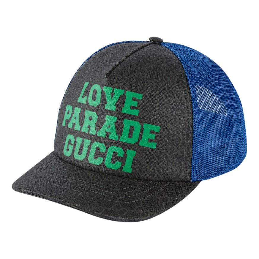 Gucci GG 'Love Parade' Baseball Hat 'Black Blue' 696849-4HAQS-1068 sold by KicksCrew